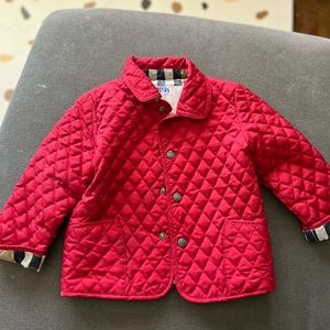Burberry Children quilted jacket.